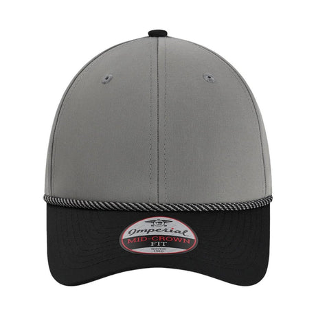 Imperial The Wingman Cap - Imperial 7054 Grey/ Black/ Black/ Grey Adjustable Hats