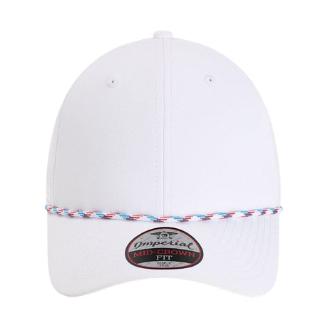 Imperial The Wingman Cap - Imperial 7054 White/ Blue/ Red/ White Adjustable Hats