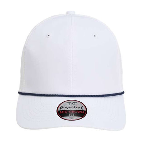 Imperial The Wingman Cap - Imperial 7054 White/ Navy Adjustable Hats