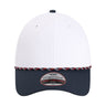 Imperial The Wingman Cap - Imperial 7054 White/ Navy/ Navy/ Red/ White Adjustable Hats