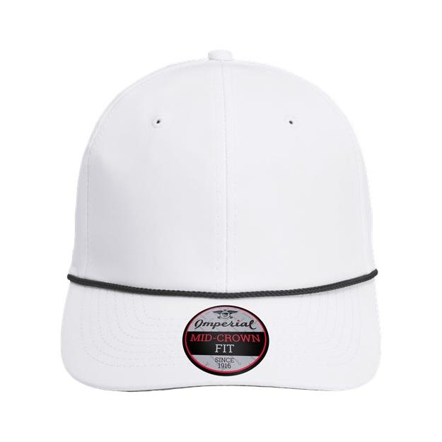 Imperial The Wingman Cap - Imperial 7054 White/ Red Adjustable Hats