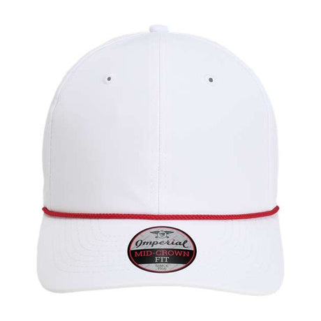 Imperial The Wingman Cap - Imperial 7054 White/ Red Adjustable Hats