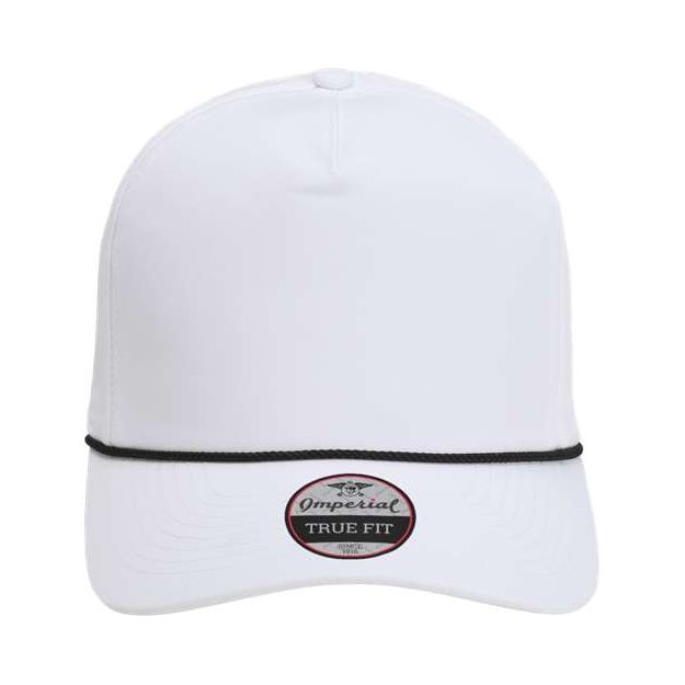 Imperial The Wrightson Cap - Imperial 5054 White/ Black Adjustable Golf Caps