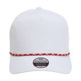 Imperial The Wrightson Cap - Imperial 5054 White/ Red - Black Adjustable Golf Caps