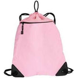 Improved Cinch Pack with Mesh Trim Black Drawstring Bags