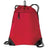 Improved Cinch Pack with Mesh Trim Chili Red Drawstring Bags