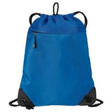 Improved Cinch Pack with Mesh Trim Snorkel Blue Drawstring Bags
