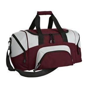 Improved Colorblock Small Sport Duffel Maroon/Grey