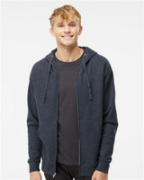 Independent Trading Co. Unisex Midweight Full - Zip Hooded Sweatshirt - Independent Trading Co. SS4500Z Classic Navy Heather XS Zip Hoodies