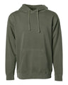 Independent Trading Co. Unisex Midweight Pigment - Dyed Hooded Sweatshirt - Independent Trading Co. PRM4500 Pigment Army XS Hoodies