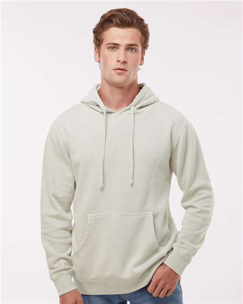 Independent Trading Co. Unisex Midweight Pigment - Dyed Hooded Sweatshirt - Independent Trading Co. PRM4500 Pigment Ivory XS Hoodies