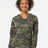 Independent Trading Co. Women’s Lightweight California Wave Wash Hooded Sweatshirt - Independent Trading Co. PRM2500 Forest Camo Heather XS Sweatshirts