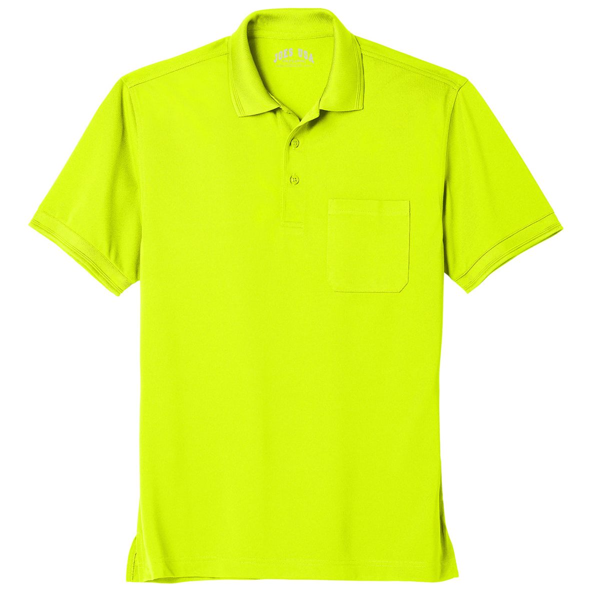 Industrial Snag - Proof Pocket Polo Safety Yellow X - Small Polos/Knits