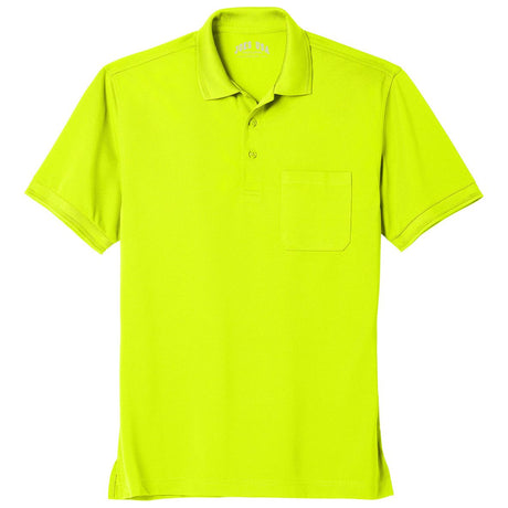Industrial Snag - Proof Pocket Polo Safety Yellow X - Small Polos/Knits