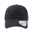 Infinity Her Women's Corduroy Cap - Infinity Her JO Black / Black Leopard/ Black Adjustable Hats