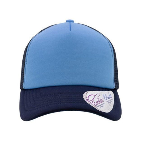 Infinity Her Women's Foam Trucker Cap - Infinity Her ROSIE Light Blue/ Navy/ Navy/ Graffiti Adjustable Hats