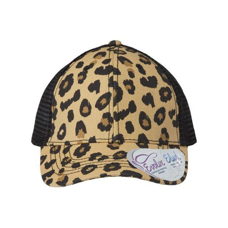 Infinity Her Women's Modern Trucker Cap - Infinity Her CHARLIE Leopard/ Black Adjustable Women's Caps