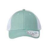 Infinity Her Women's Modern Trucker Cap - Infinity Her CHARLIE Seafoam/ White Adjustable Women's Caps