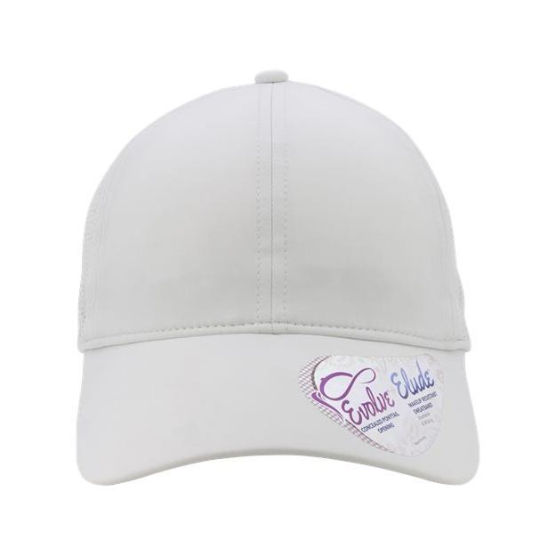 Infinity Her Women's Perforated Performance Cap - Infinity Her GABY Light Grey/ Snow Leopard Adjustable Hats