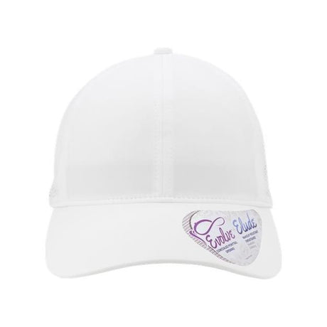 Infinity Her Women's Perforated Performance Cap - Infinity Her GABY White/ Floral Adjustable Hats