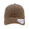 Infinity Her Women's Pigment - Dyed with Fashion Undervisor Cap - Infinity Her CASSIE Chocolate/ Fawn Adjustable Visors