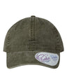 Infinity Her Women's Pigment - Dyed with Fashion Undervisor Cap - Infinity Her CASSIE Olive/ Camo Adjustable Visors