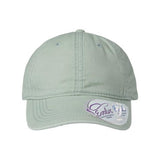 Infinity Her Women's Pigment - Dyed with Fashion Undervisor Cap - Infinity Her CASSIE Sage/ Polka Dots Adjustable Visors