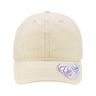 Infinity Her Women's Pigment - Dyed with Fashion Undervisor Cap - Infinity Her CASSIE Vanilla/ Longhorn Adjustable Visors