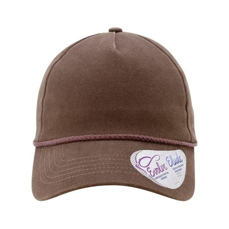 Infinity Her Women's Washed Five - Panel Rope Cap - Infinity Her MAYA Chocolate/ Fawn Adjustable Hats