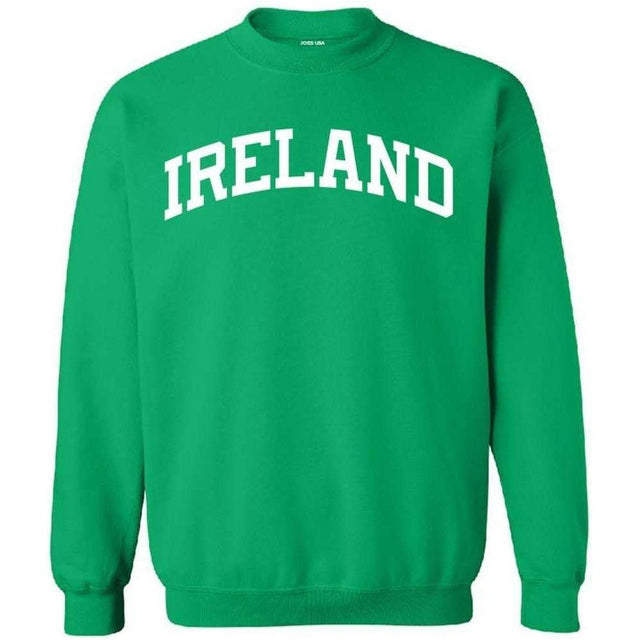 Ireland Logo Long Sleeve, Crewneck & Hoodie Crewneck Sweatshirt Small Crewneck Sweatshirts
