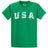 Joe's USA Vintage USA Logo Tee - Jade Green Joe's USA Jade Green Small