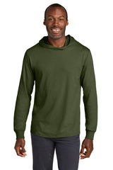 Jerzees Classics ™ Unisex Cotton Long Sleeve Hooded T-Shirt 363LH - Jerzees 363LH Military Green S Hoodies