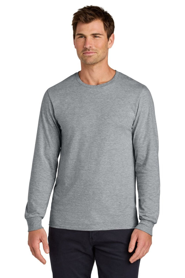 Jerzees Classics ™ Unisex Cotton Long Sleeve T-Shirt 363L - Jerzees 363L Athletic Heather S T-Shirts