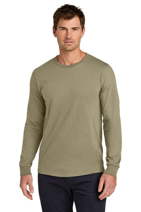 Jerzees Classics ™ Unisex Cotton Long Sleeve T-Shirt 363L - Jerzees 363L Khaki S T-Shirts