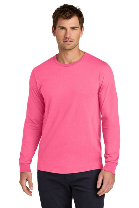 Jerzees Classics ™ Unisex Cotton Long Sleeve T-Shirt 363L - Jerzees 363L Neon Pink S T-Shirts