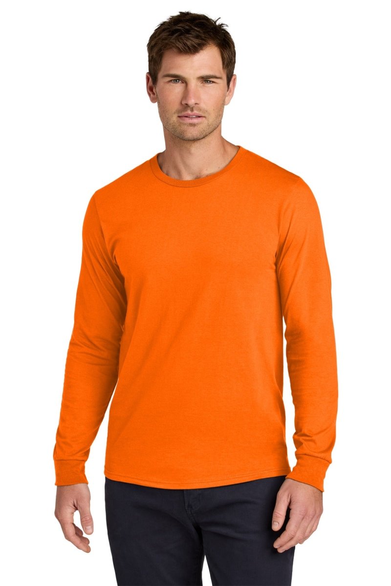 Jerzees Classics ™ Unisex Cotton Long Sleeve T-Shirt 363L - Jerzees 363L Safety Orange S T-Shirts