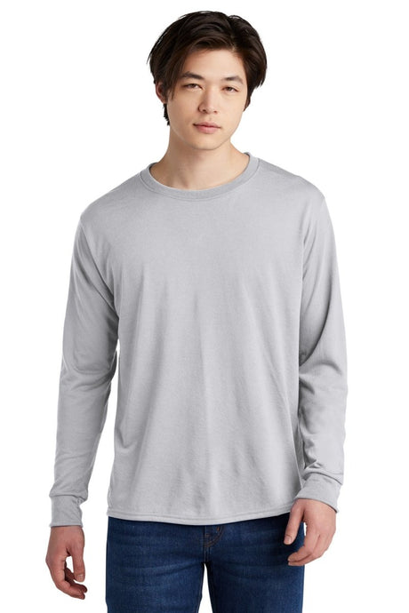 Jerzees ® Dri - Power ® 100% Polyester Long Sleeve T-Shirt 21LS - Jerzees 21LS Silver S T-Shirts