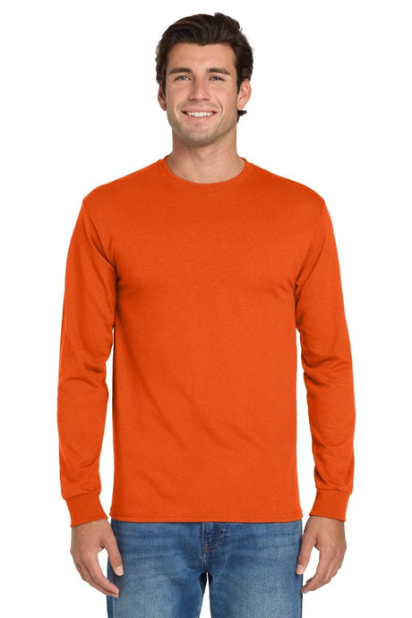 Jerzees ® - Dri - Power ® 50/50 Cotton/Poly Long Sleeve T-Shirt. 29LS - Jerzees 29LS Burnt Orange S Long Sleeve T-Shirts