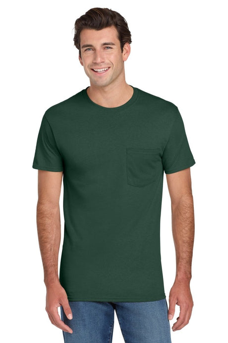 Jerzees ® - Dri - Power ® 50/50 Cotton/Poly Pocket T-Shirt. 29MP - Jerzees 29MP Forest Green S T-Shirts