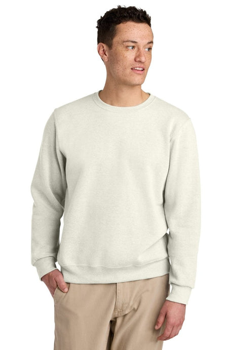 Jerzees Eco ™ Premium Blend Crewneck Sweatshirt 701M - Jerzees 701M Sweet Cream Heather XS Sweatshirts/Fleece