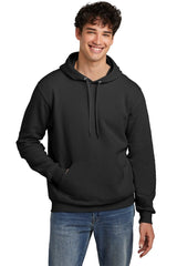 Jerzees Eco ™ Premium Blend Pullover Hooded Sweatshirt 700M - Jerzees 700M Black Ink Heather S Sweatshirts/Fleece