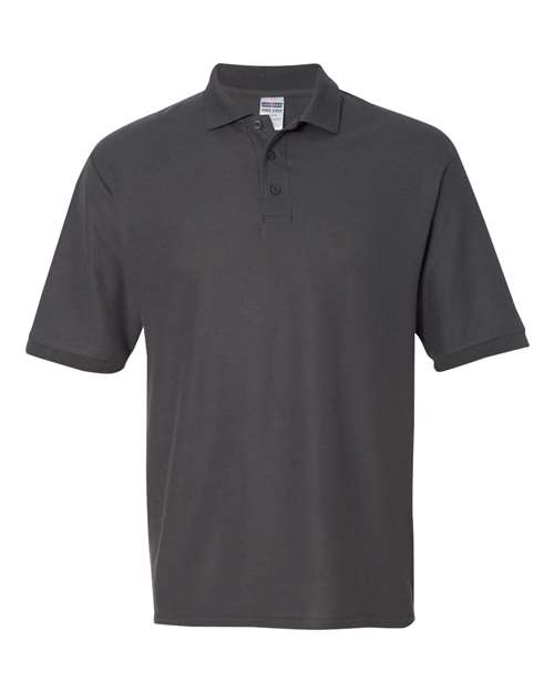 JERZEES Men's Easy Care™ Piqué Polo - JERZEES 537MR Charcoal Grey S