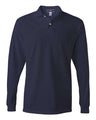 JERZEES Men's SpotShield® 50/50 Long Sleeve Polo - JERZEES 437MLR J. Navy L