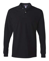 JERZEES Men's SpotShield® 50/50 Long Sleeve Polo - JERZEES 437MLR J. Navy L