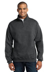 Jerzees ® - NuBlend ® 1/4 - Zip Cadet Collar Sweatshirt. 995M - Jerzees 995M Black Heather S Sweatshirts/Fleece
