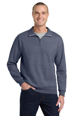 Jerzees ® - NuBlend ® 1/4 - Zip Cadet Collar Sweatshirt. 995M - Jerzees 995M Vintage Heather Navy S Sweatshirts/Fleece