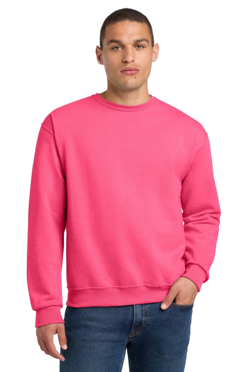 Jerzees ® - NuBlend ® Crewneck Sweatshirt. 562M - Jerzees 562M Neon Pink S Crewneck Sweatshirts