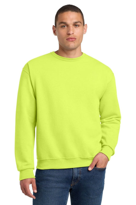 Jerzees ® - NuBlend ® Crewneck Sweatshirt. 562M - Jerzees 562M Safety Green S Crewneck Sweatshirts