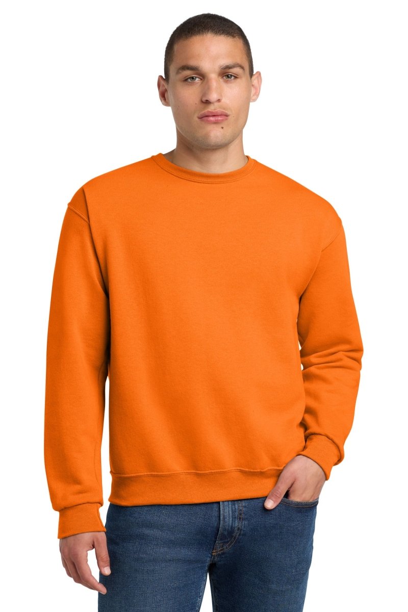 Jerzees ® - NuBlend ® Crewneck Sweatshirt. 562M - Jerzees 562M Safety Orange S Crewneck Sweatshirts