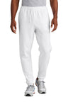 Jerzees ® NuBlend ® Fleece Jogger 975MP - Jerzees 975MP White S Bottoms